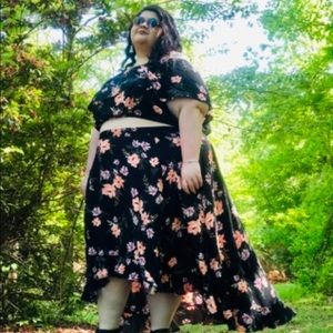 2 piece torrid skirt set